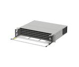 CommScope 760253797 | 2RU Fixed Tray Fiber Panel, Up to 96 Duplex LC, 96 MPO Ports, Gray