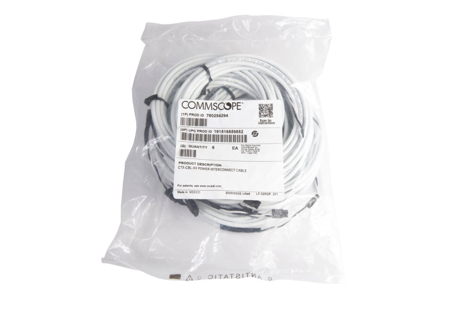 CommScope 760254294 | Constellation Power Interconnection Lead, 10 Feet, connecting CTX-6 and the Power Transition Panel