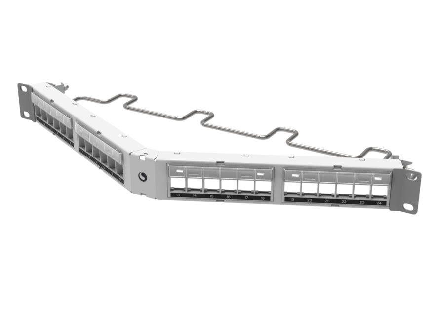 CommScope 760256545 | Angled Discrete Distribution Module Panel, White