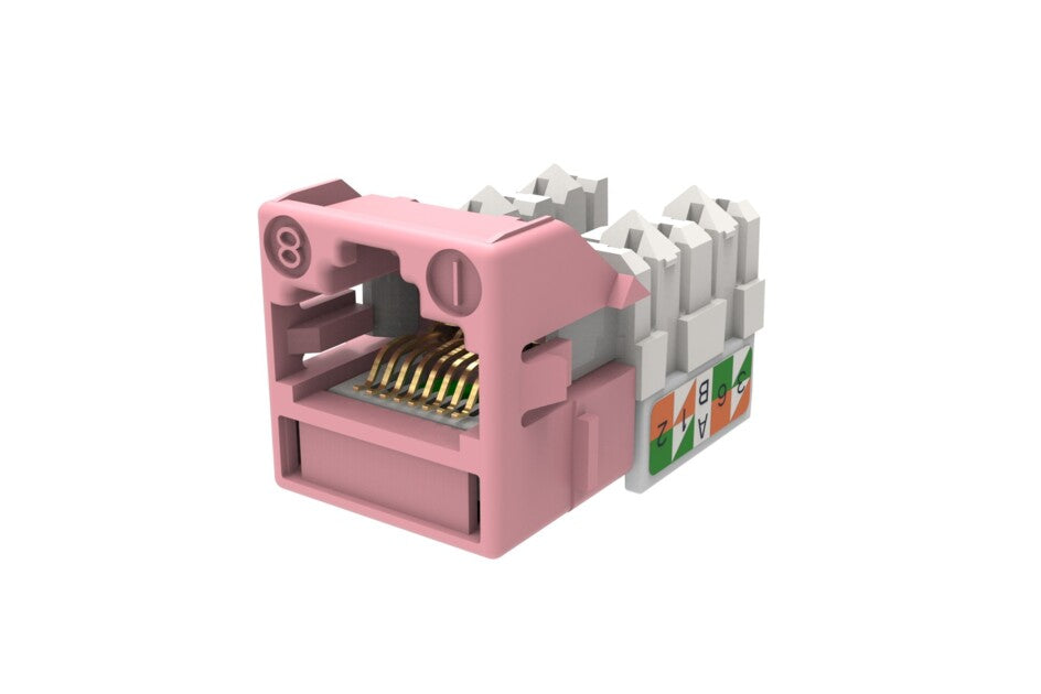 CommScope 760256825 | M-Series Modular Jack, Rj45, Cat6 Unshielded, Pink