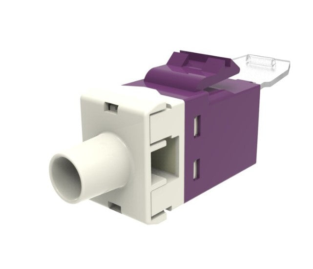 CommScope 760257213 | SL-Series Modular Jack, RJ45, Cat6 Unshielded, with Dust Cover, Violet