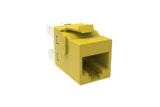 CommScope 760257283 | KJ-Series Modular Jack, RJ45, Cat6 Unshielded, Yellow