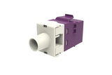 CommScope 760257285 | KJ-Series Modular Jack, RJ45, Cat6 Unshielded, Violet