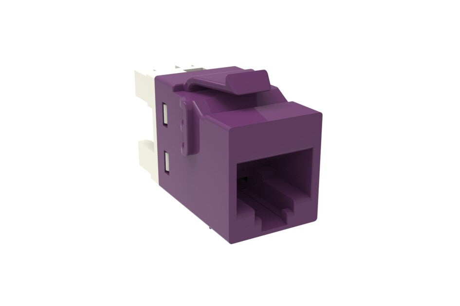 CommScope 760257285 | KJ-Series Modular Jack, RJ45, Cat6 Unshielded, Violet