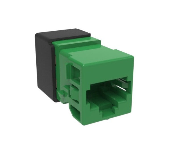 CommScope 760257324 | M-Series Modular Jack, RJ45, Cat6A Unshielded, Green