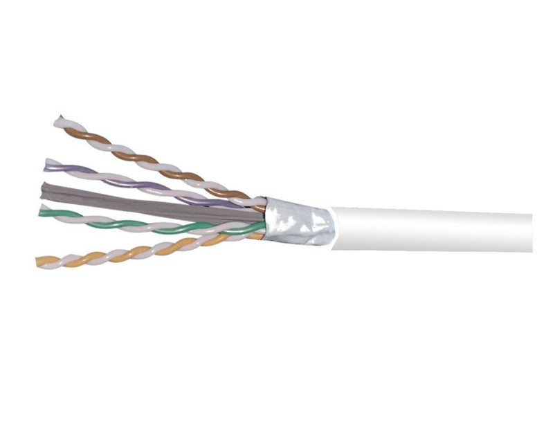 CommScope 760257686 | GigaSPEED X10D 2091SDB ETL Verified Category 6A U/UTP Cable, Plenum, White Jacket, 4 Pair Count, 1000 ft (305 m) Length