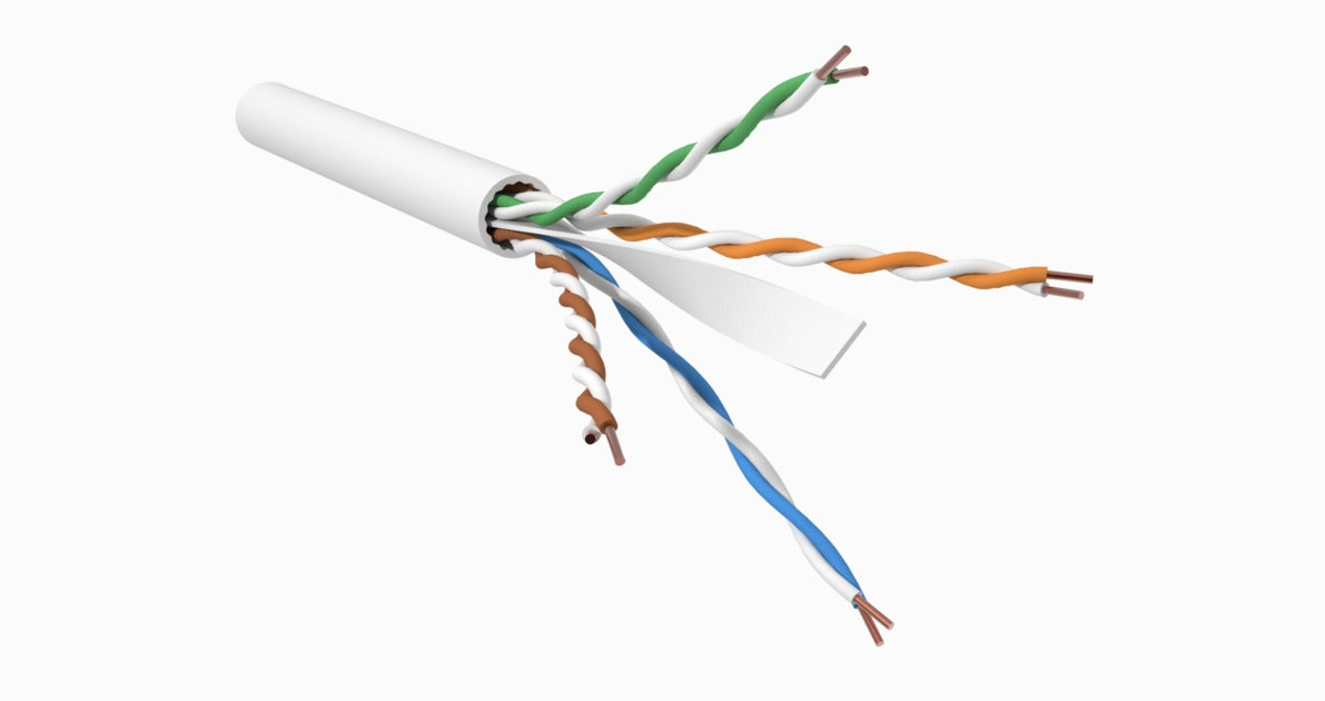 CommScope 760258446 | Gigaspeed Xl5 1081B Etl Verified Category 6 U/Utp Cable, Non-Plenum, White Jacket, 4 Pair Count, 1000 Ft (305 M) Length