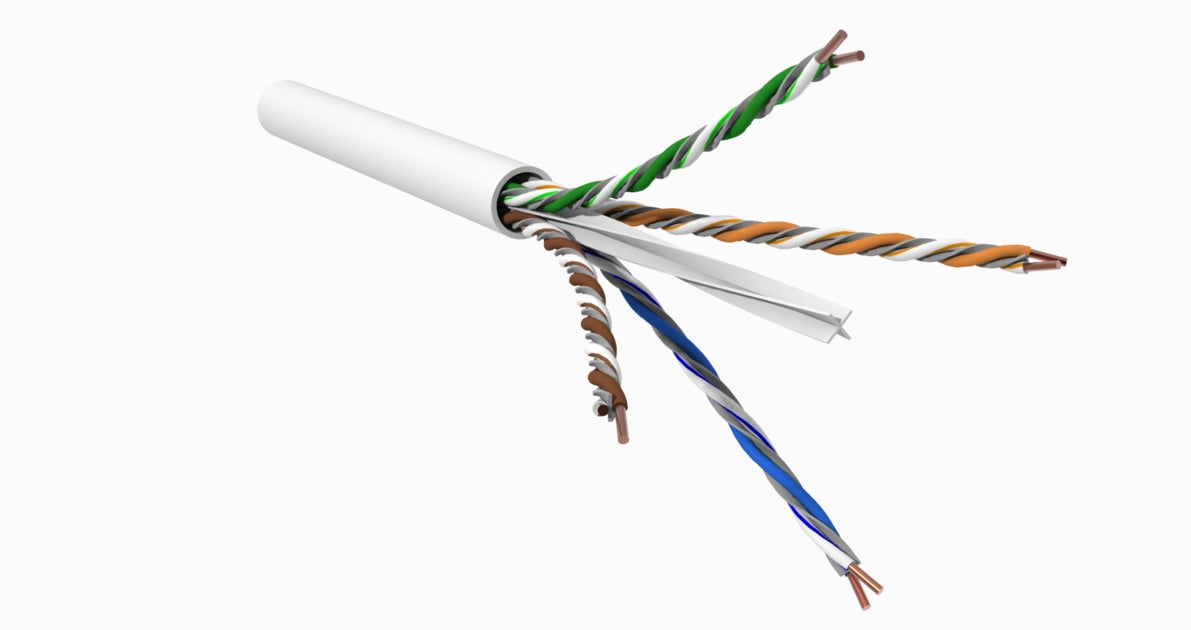 CommScope 760258512 | Gigareach Xl 3073A Category 6 U/Utp Cable, Low Smoke Zero Halogen, White Jacket, 4 Pair Count, 1000 Ft (305 M) Length, Reel