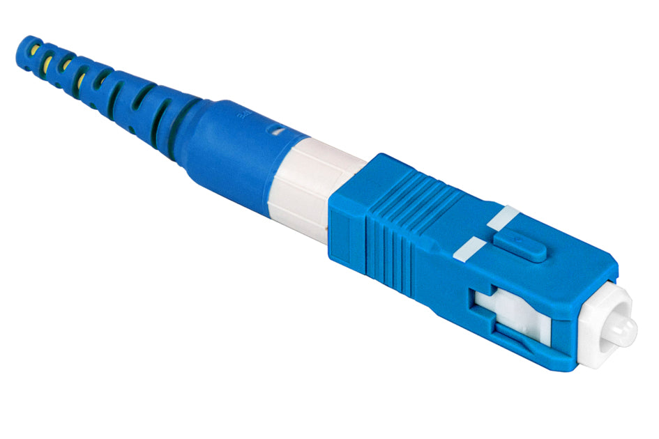 CommScope 760258752 | Qwik-Fuse Connector, SC, Singlemode-UPC, Blue, for 1.6/2.0 mm, 12 Per Pack