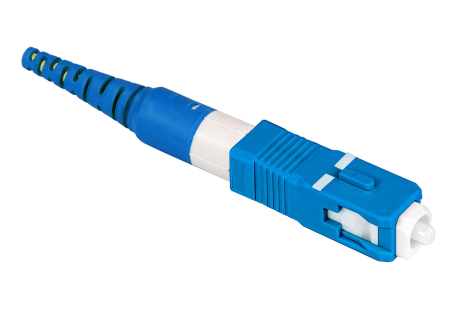 CommScope 760258753 | Qwik-Fuse Connector, SC, Singlemode-UPC, Blue, for 3.0 mm, 12 Per Pack