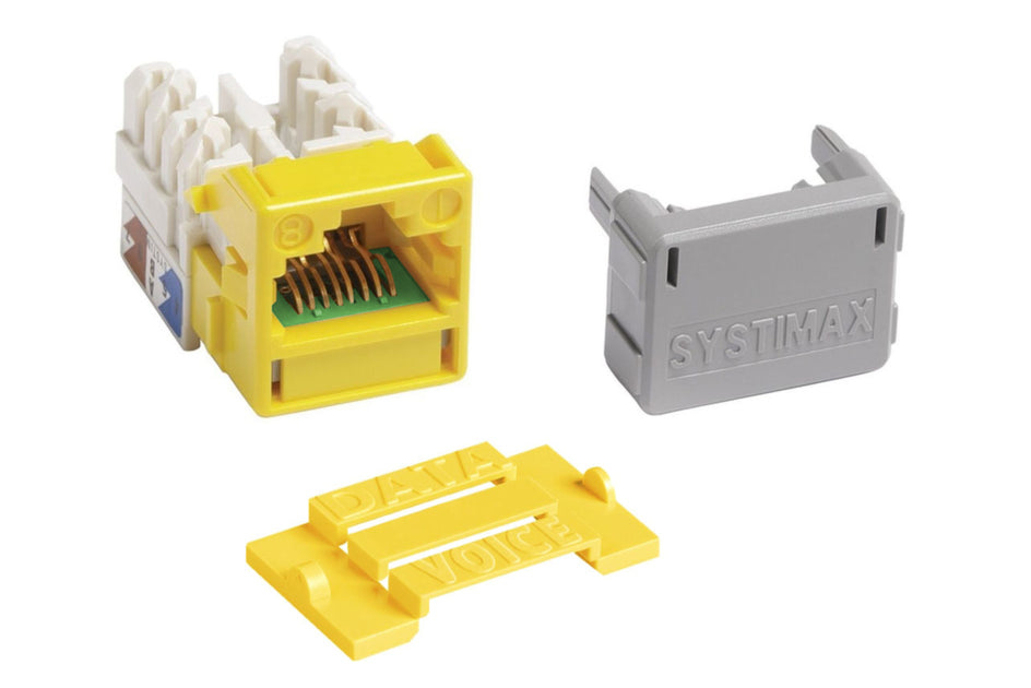 CommScope 760258926 | PowerSUM M-Series Modular Jack, RJ45, Cat5e Unshielded, Yellow