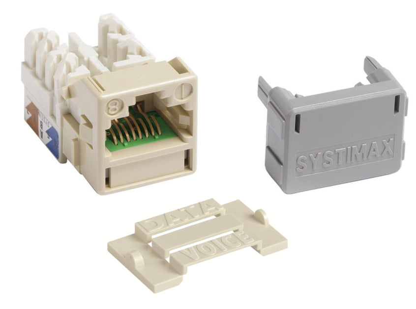 CommScope 760258928 | PowerSUM M-Series Modular Jack, RJ45, Cat5e Unshielded, Ivory