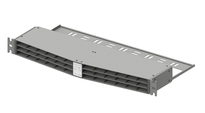 CommScope 760259115 | Propel 1RU Fixed Tray Angled Fiber Panel, Accepts Propel ULL Components, Providing up to 72 Duplex LC Ports