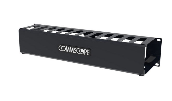 CommScope 760259387 | CableGuide Essential, Horizontal Cable Management Assembly, 2U, Black
