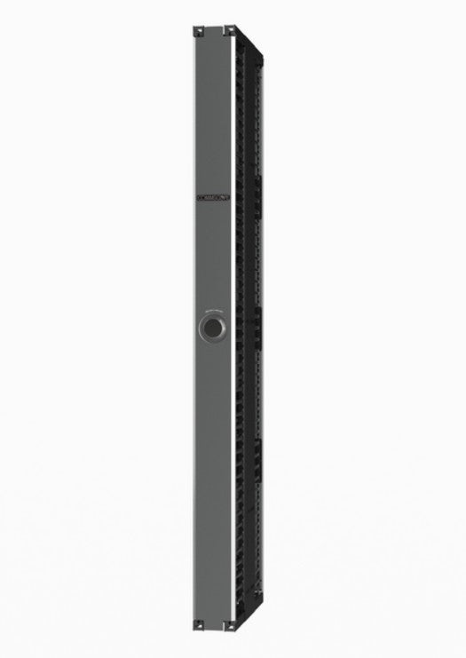 CommScope 760260354 | Cableguide 360 Vertical Cable Management Kit, 6 In X 84 In (152 Mm X 2134 Mm) Double Sided, With Doors, Silver