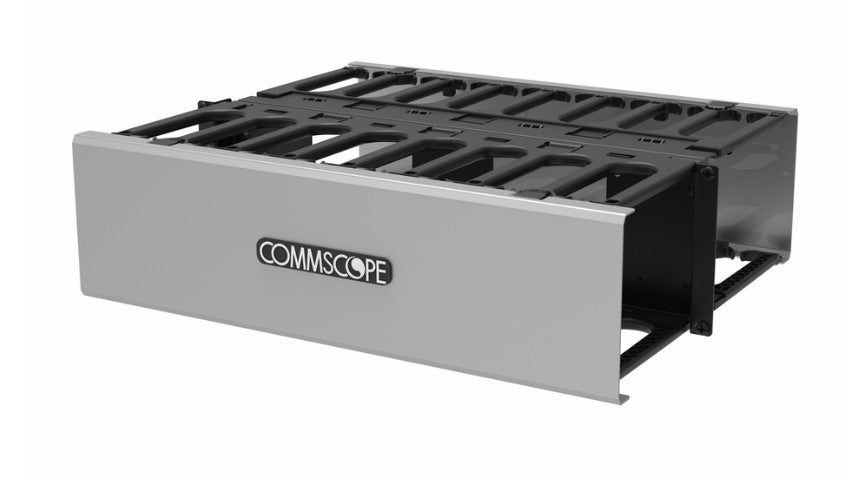 CommScope 760260370 | Cableguide 360 Horizontal Trough Kit, 3 Ru, 19 In, Double Sided, Silver