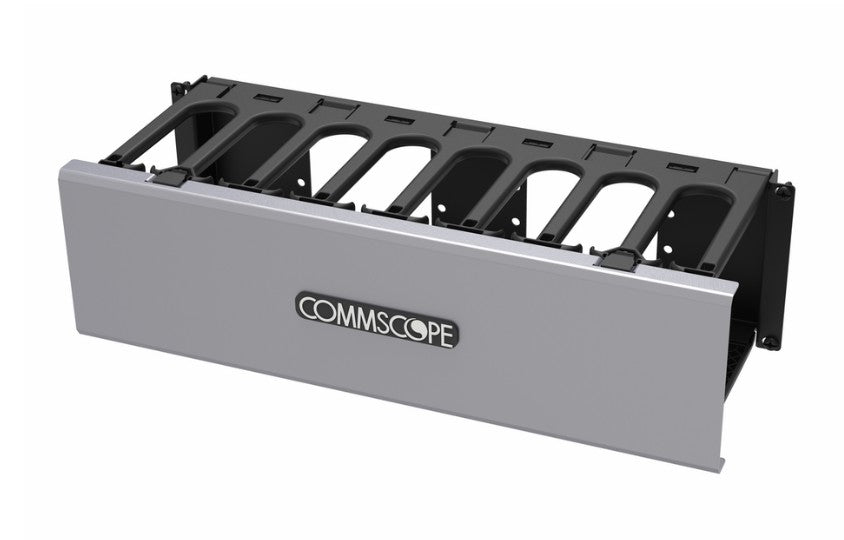 CommScope 760260413 | Cableguide 360 Horizontal Trough Kit, 3 Ru, 19 In, Single Sided, Silver