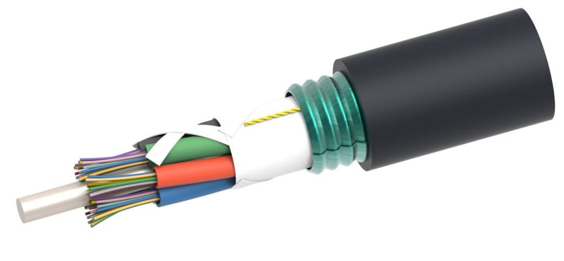 CommScope 8107301/DB | Fiber OSP cable, LightScope ZWP Single Jacket/Single Armor, 60 Fibers, Gel-Free, Stranded Loose Tube, Singlemode