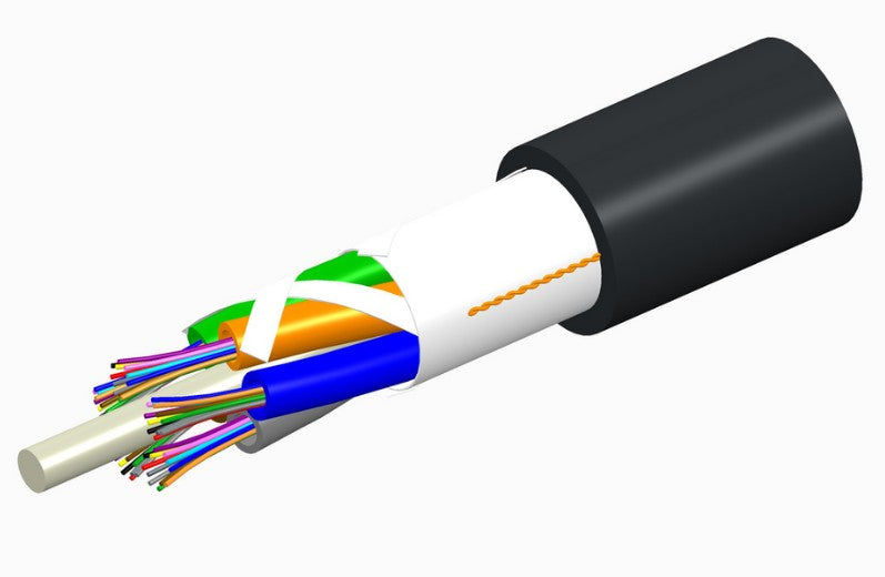 CommScope 8107360/DB | Fiber OSP cable, LightScope ZWP Single Jacket All-Dielectric, 48 Fiber, Gel-Free, Stranded Loose Tube, Singlemode