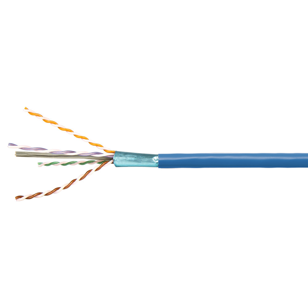 CommScope 874019204/10 | CS44P-IO Indoor/Outdoor Category 6A U/UTP Cable, plenum, outdoor rated, blue jacket, 4 pair count, 1000 ft (305 m) length reel