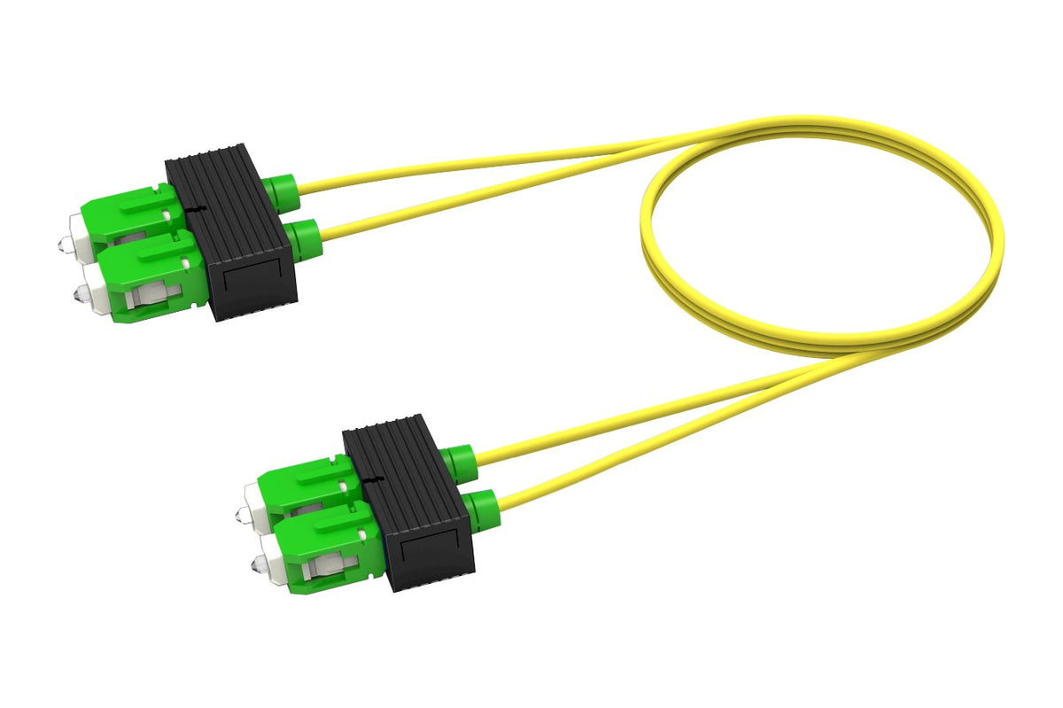 CommScope AFGSGSGM2-JXF0 | Fiber Patch Cord, Singlemode G.657.A2, Grade B, SC/APC to SC/APC, Duplex, 1.6 mm LSZH jacket