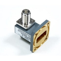 CommScope C187LNAG | Waveguide/Coaxial Cable Transition for WR187, 4.4-5.0 GHz, with interface types N Female and UDR48, gray