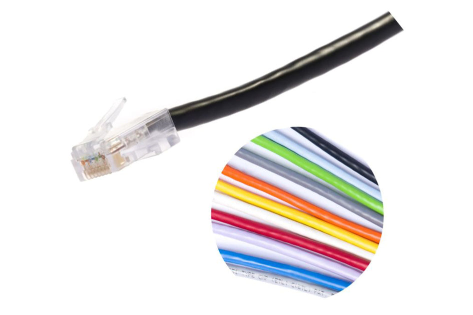 CommScope CPC6642-03F064 | Cable Assembly Mod 24-4PR Stranded Cat5E IP1 T568B 64 Feet, Gray