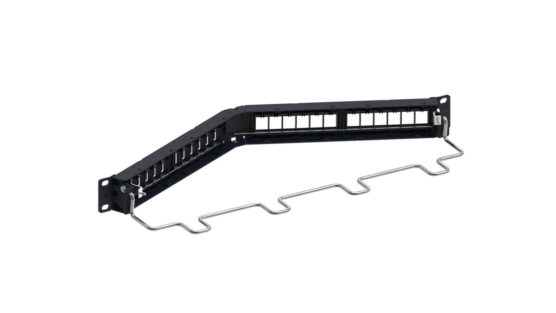 Commscope CPPA-SDDMSL1U24 | Angled Discrete Distribution Module Panel, SL, STP, 1U, 24 port