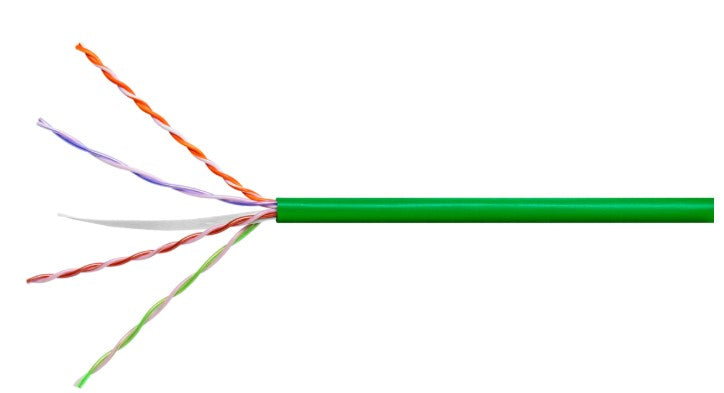 CommScope CS34RGRNC64/23U | CS34R ETL Verified Category 6 U/UTP Cable, Non-Plenum, Green Jacket