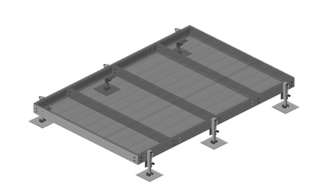 CommScope EQ-P1015-AL | Equipment Platform, 10 Ft X 15 Ft Base with Six Adjustable Legs