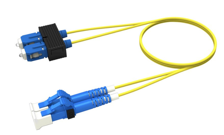 CommScope FDWLCSC42JXF025 | Singlemode LC/UPC to SC/UPC, Fiber Patch Cord, 1.6 mm Duplex, Plenum