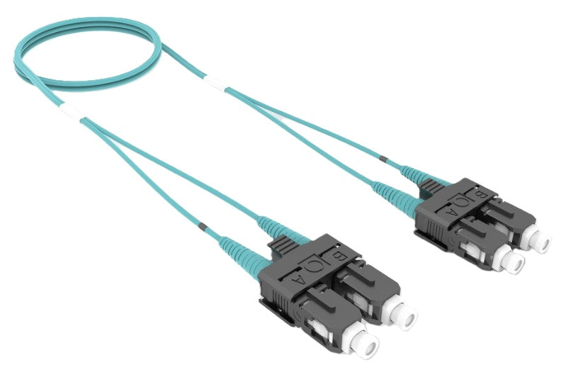 CommScope FDXSCSC42MXF040 | OM4 SC/UPC to SC/UPC, Fiber Patch Cord, 1.6 mm Duplex, Plenum