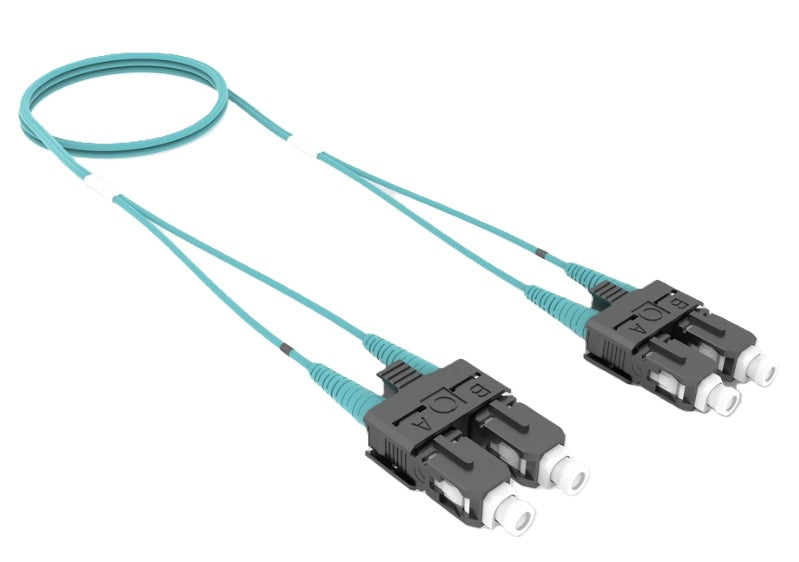 CommScope FDXSCSC42MXF080 | OM4 SC/UPC to SC/UPC, Fiber Patch Cord, 1.6 mm Duplex, Plenum