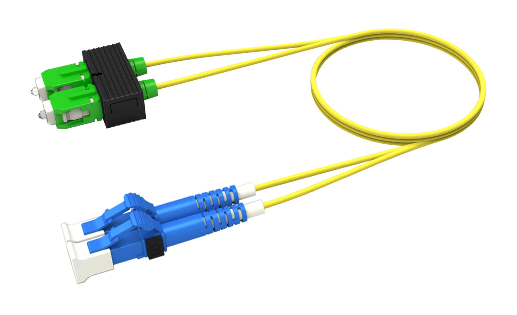 CommScope FEWLCSA42JXF047 | Singlemode LC/UPC To SC/APC, Fiber Patch Cord, 1.6 Mm Duplex, Riser