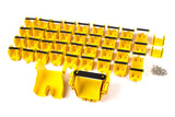 Commscope FGS-FLEXV-4FA2C | FiberGuide FlexVertical Dual Kit, 2x2in, 4ft Length, Yellow