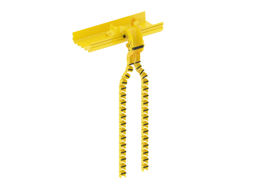 Commscope FGS-FLEXV-4FA2C | FiberGuide FlexVertical Dual Kit, 2x2in, 4ft Length, Yellow