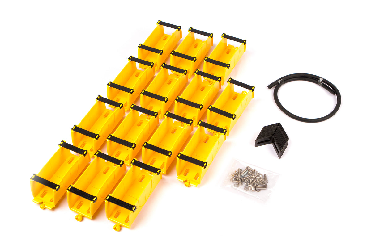 CommScope FGS-FLEXVAD-7F-C | FiberGuide FlexVertical Kit, 2x2in, 7ft Length, Yellow