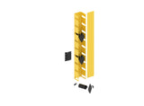 Commscope FGSKTW2DIMPB | FiberGuide Vertical Duct Kit with 3in Slot Spacing, Spools and Split See-Through Cover, 4x4in, Yellow