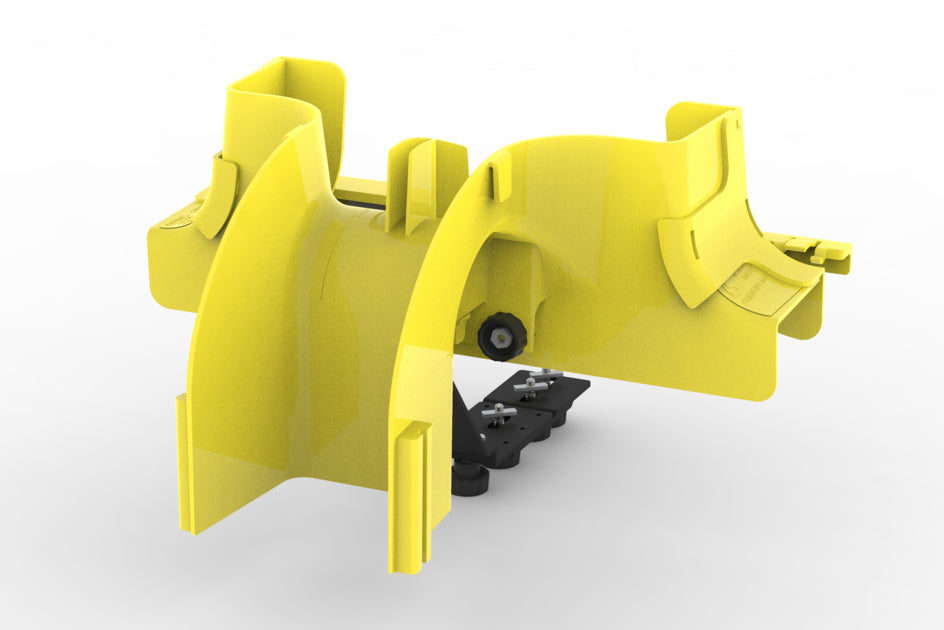 CommScope FGSMEXPEABFNC | FiberGuide 4-Inch Express Exit, Cover Not Included, 4x4, 4x6, 4x12in, Yellow
