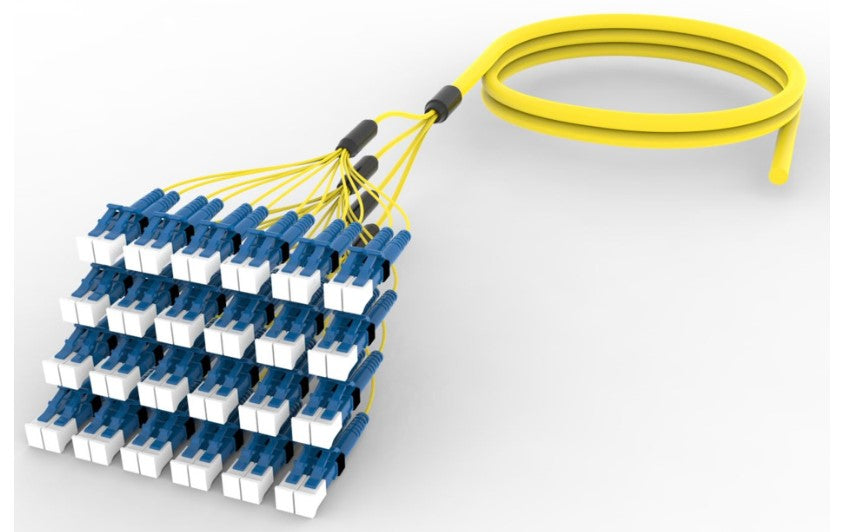 CommScope FLWLCUCAHJHF120 | Singlemode LC/UPC To Unconnectorized 48-Fiber Instapatch 360 Ruggedized Fanout Cable, Plenum