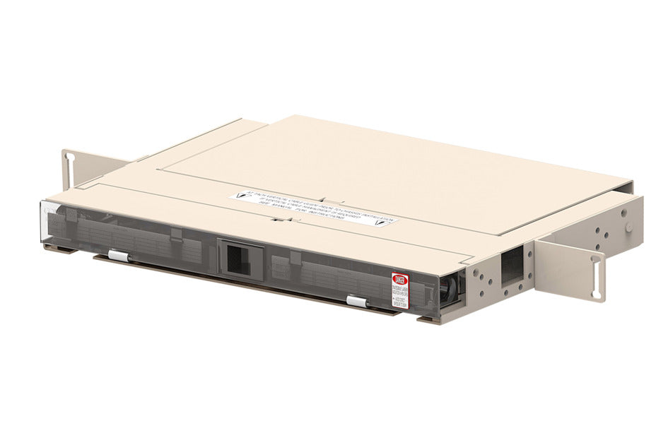 CommScope FPX-1FRA08-480 | FPX Fiber Optic Termination Module, 1RU, 19in, Singlemode, 48 Fiber, LC/UPC Connector, Putty White
