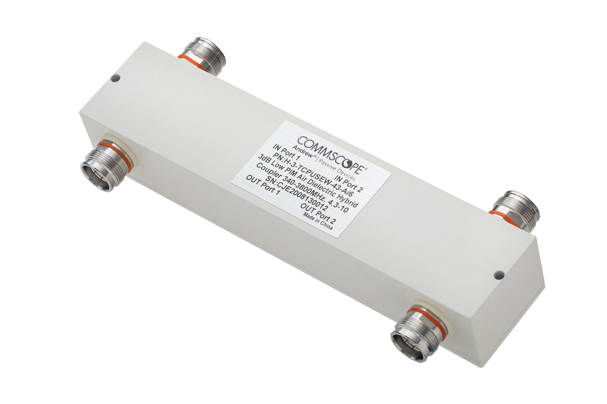 CommScope H-3-TCPUSEW-43-AI6 | Low PIM Air Dielectric Hybrid Coupler, 340–3800 MHz