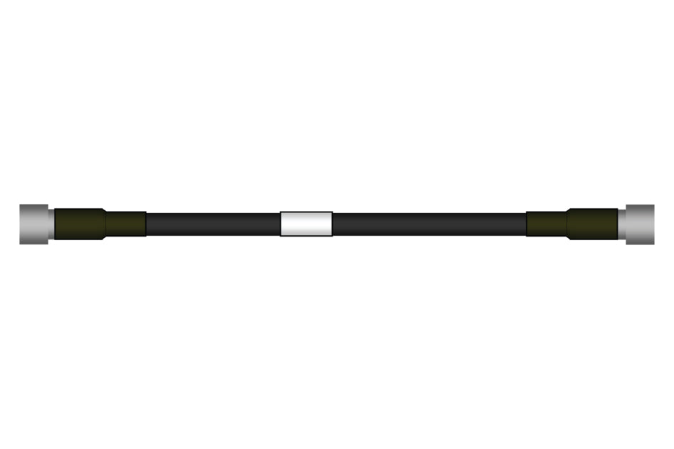 CommScope H4-NMNM-50-P | Hl4-50 Jumper With Interface Types N Male And N Type Male, 50 Ft