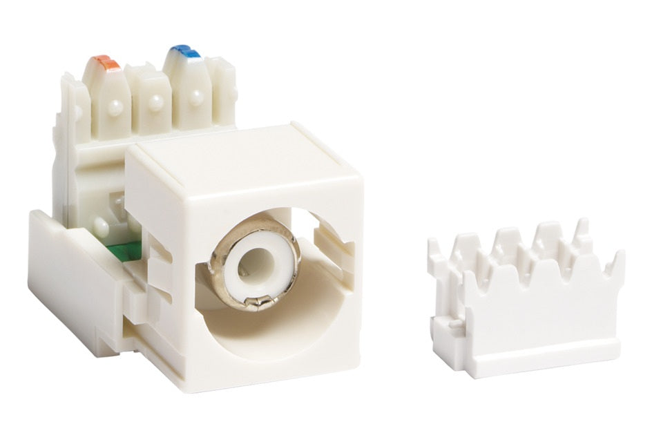CommScope M81RCA110262W | Punch Down Module Audio And Video Adapter, White Housing White Connector