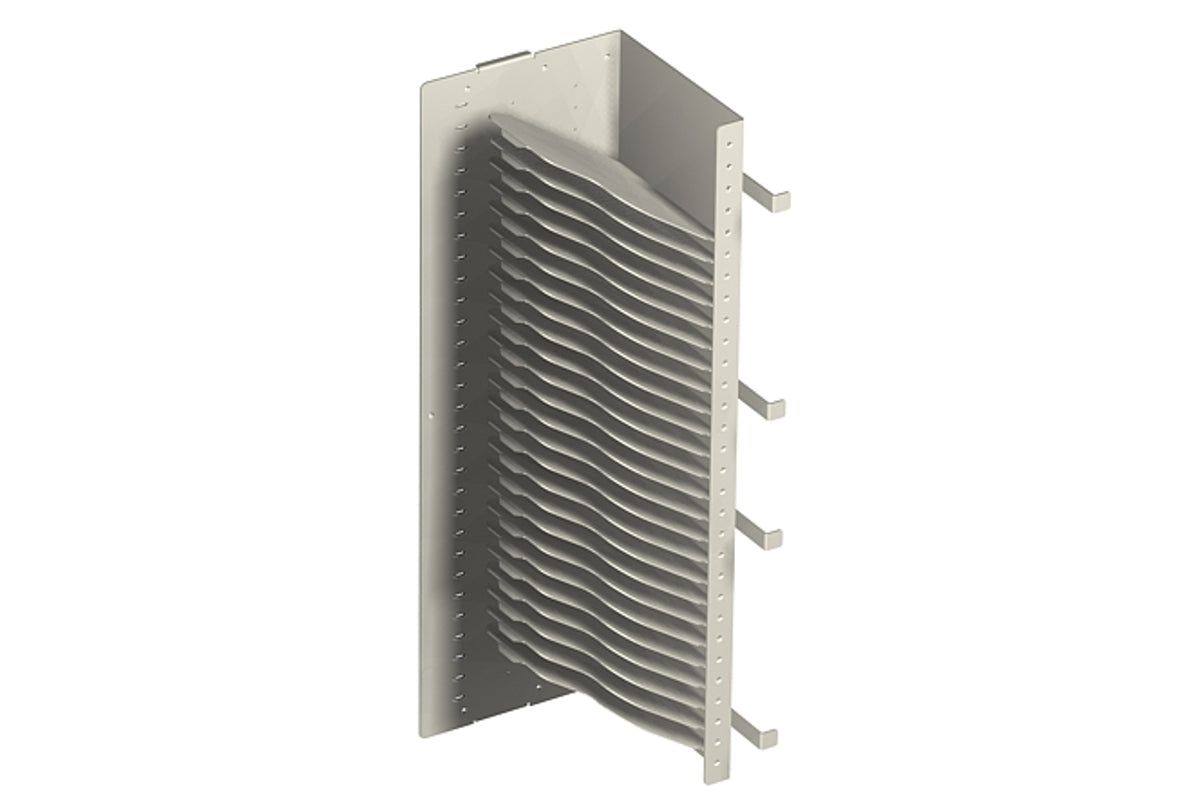 CommScope MX6-24SPNL-R | OMX Fiber Splice Block, unloaded, for 24 splice wheels, right sided, putty white