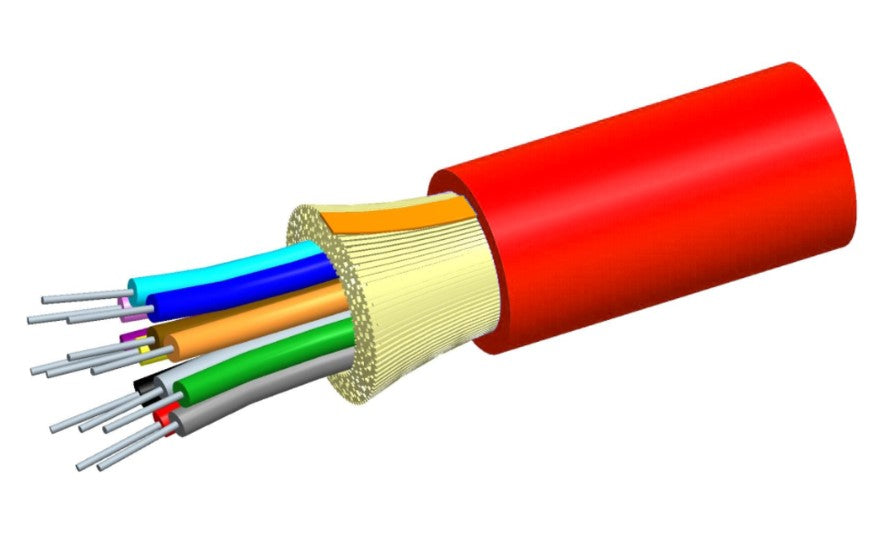 CommScope P-002-DS-5K-FSURD | Fiber Indoor Cable, LazrSPEED Plenum Distribution Cable, 2 Fiber Single-Unit, Multimode OM4
