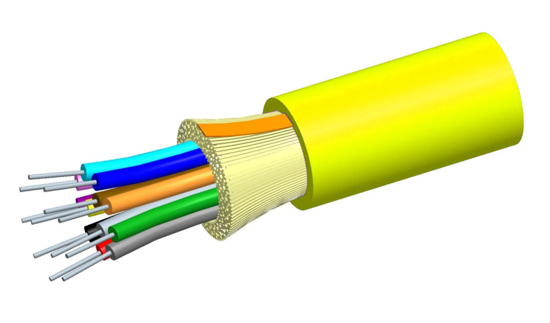 Commscope R008DS8WFSUYL Riser Distribution Cable, 8 Fiber Single-unit
