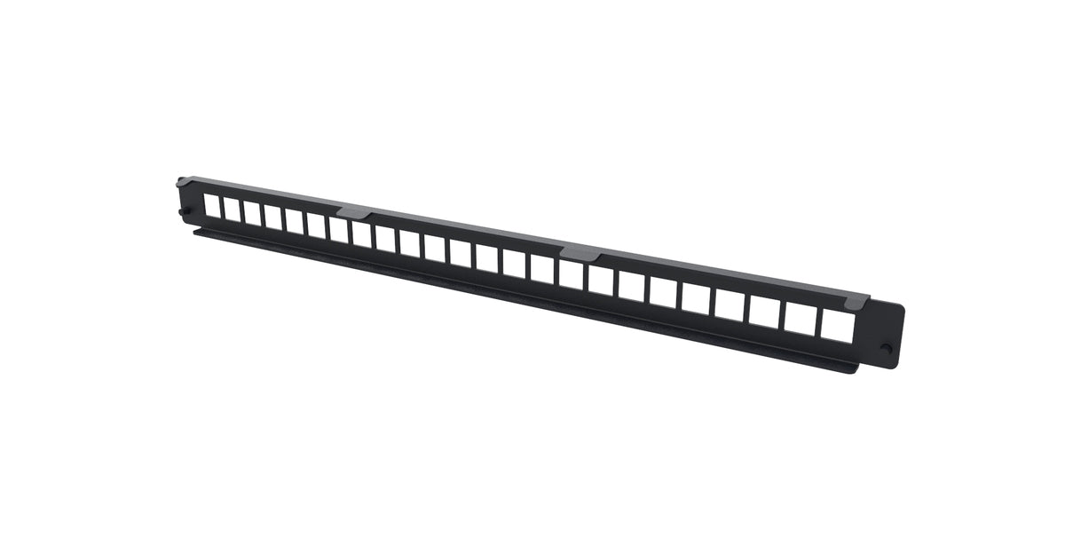 CommScope SD1U24LCDPLXEMT | SD 1U Front Faceplate, Unpopulated, Sccepts 24 Duplex LC Adapters