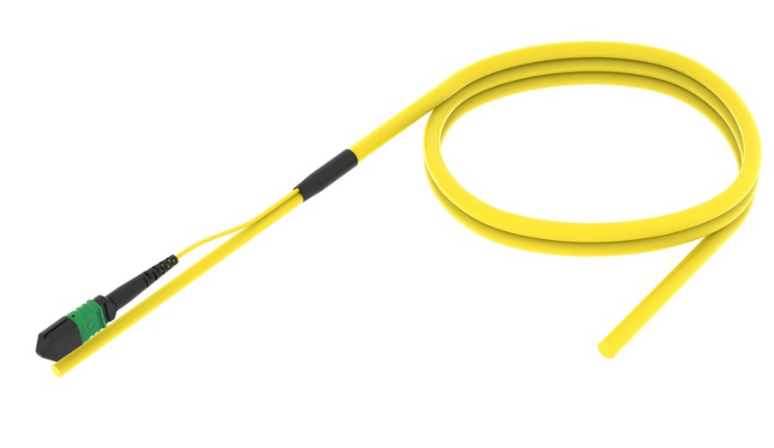 CommScope UGGRXUCZRJHM420 | Hybrid Ultra Low Loss Singlemode G.657.A2 MPO 16 to Unconnectorized , 4 Pair 16AWG Constellation Trunk Cable Assembly