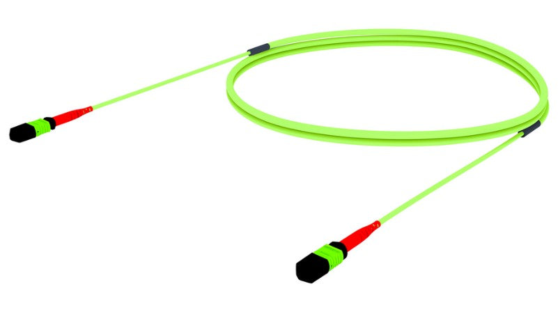 CommScope UGV2X2XBFNBF030 | Ultra Low Loss (ULL) OM5 MPO24 (Pinned) to MPO24 (Pinned), Fiber Trunk Cable Assembly, 24-Fiber, Plenum